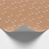 Reindedarrestanten Kinder moderne Kerstmis Cadeaupapier (Hoek)