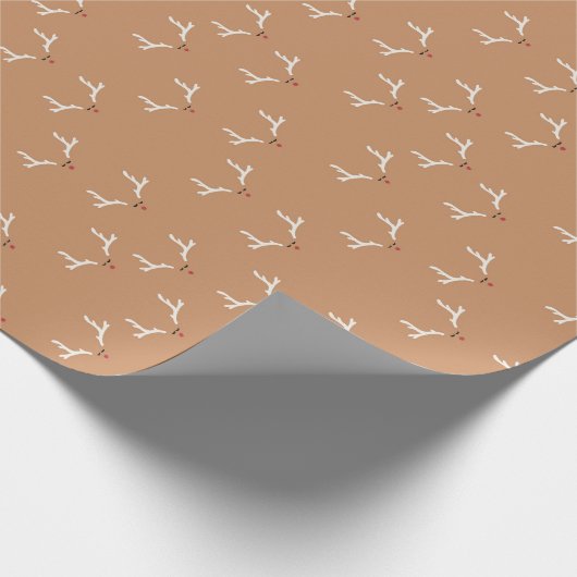 Reindedarrestanten Kinder moderne Kerstmis Cadeaupapier (Hoek)