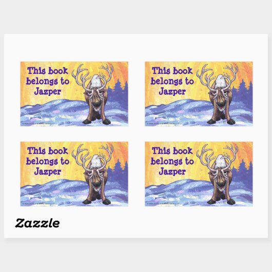 Reindedarserij Rechthoekige Sticker (Vel)