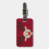 Reindedartekenfilm Bagagelabel (Voorkant verticaal)