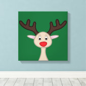 Reindedartekenfilm Canvas Afdruk (Insitu (Houten vloer))