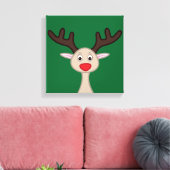 Reindedartekenfilm Canvas Afdruk (Insitu (Woonkamer))