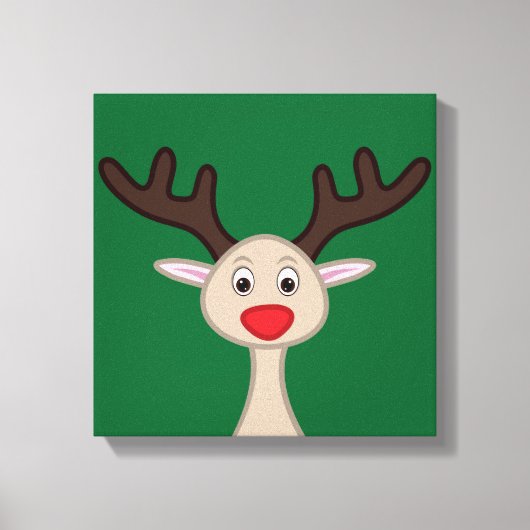 Reindedartekenfilm Canvas Afdruk (Voorkant)