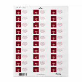 Reindedartekenfilm Etiket (Full Sheet)