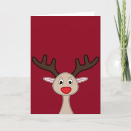 Reindedartekenfilm Feestdagen Kaart