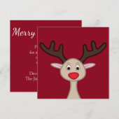 Reindedartekenfilm Kaart (Voorkant / Achterkant)