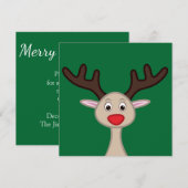 Reindedartekenfilm Kaart (Voorkant / Achterkant)