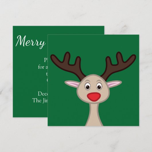 Reindedartekenfilm Kaart (Voorkant / Achterkant)