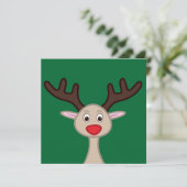 Reindedartekenfilm Kaart (Staand voorkant)