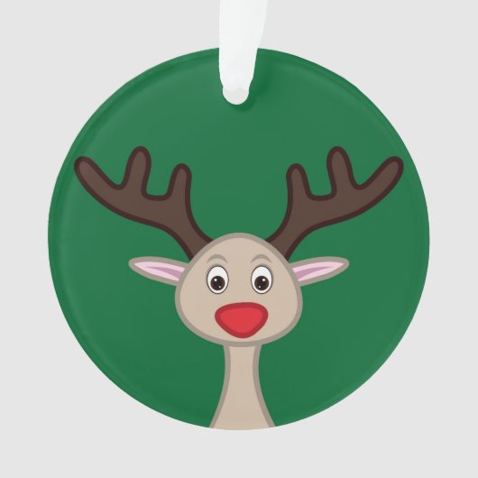 Reindedartekenfilm Ornament (voorkant)