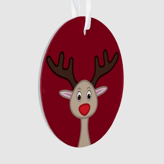 Reindedartekenfilm Ornament (voorkant)