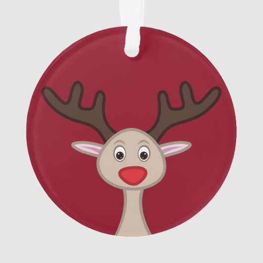 Reindedartekenfilm Ornament (achterkant)