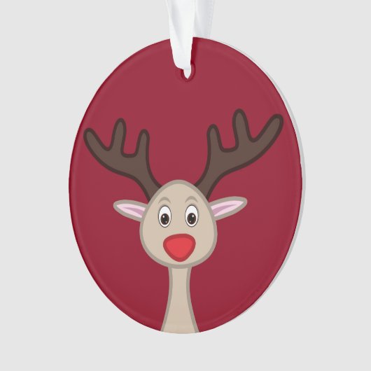 Reindedartekenfilm Ornament (voorkant)