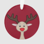 Reindedartekenfilm Ornament (voorkant)