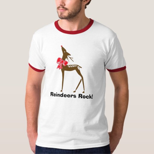 Reindeer-1, rendiersteen. t-shirt (Voorkant)