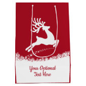Reindeer aangepast tekstvak met cadeautas voor mid (Achterkant)