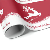 Reindeer aangepaste tekst voor het verpakken van p cadeaupapier (Rol Hoek)