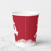 Reindeer aangepaste tekstkopjes papieren bekers (Rechts)