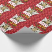 Reindeer Angel is het seizoen van de Vegan Cadeaupapier (Hoek)