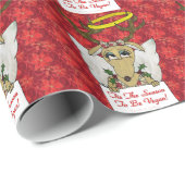 Reindeer Angel is het seizoen van de Vegan Cadeaupapier (Rol Hoek)
