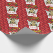 Reindeer Angel is het seizoen van de Vegan Cadeaupapier (Hoek)