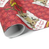 Reindeer Angel is het seizoen van de Vegan Cadeaupapier (Rol Hoek)