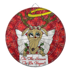Reindeer Angel is het seizoen van de Vegan Dartbord