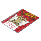 Reindeer Angel is het seizoen van de Vegan Notitieboek (Linkerzijde)