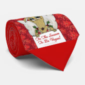 Reindeer Angel is het seizoen van de Vegan Stropdas (Opgerold)