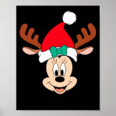 Reindeer Antlers Santa Hat  Poster (Voorkant)