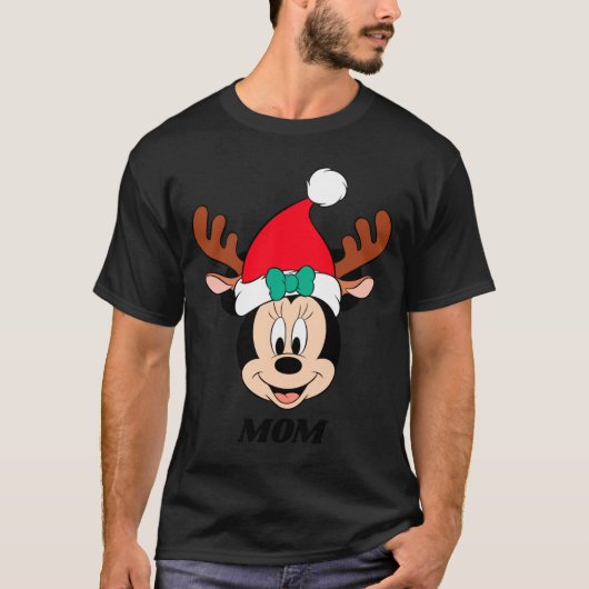 Reindeer Antlers Santa Hat  T-shirt (Voorkant)