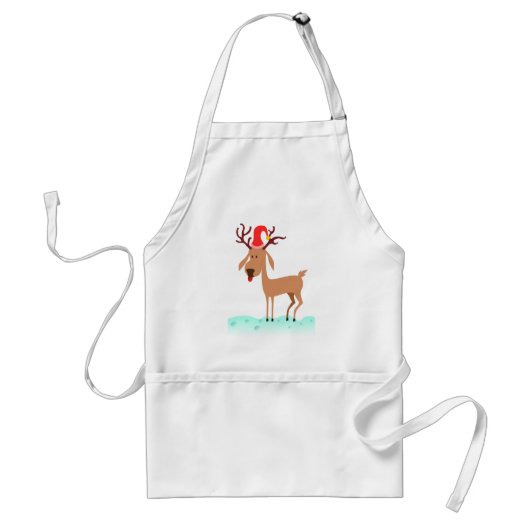 Reindeer Apron Standaard Schort (Voorkant)