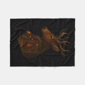 Reindeer Barn Gnome Christmas Fleece Blanket Deken (Voorkant (Horizontaal))