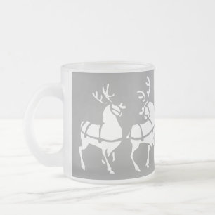 Reindeer Beer Glass Festive Mok kerstcadeaus