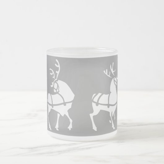Reindeer Beer Glass Festive Mok kerstcadeaus (Center)