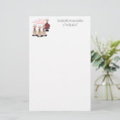 Reindeer Beste Shirt van Santa Briefpapier (Staand voorkant)