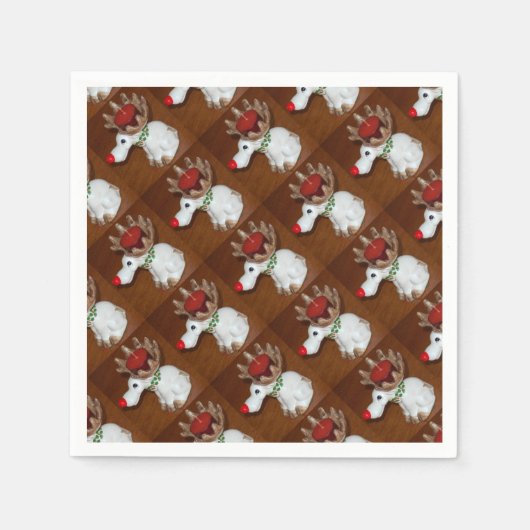 Reindeer-Candle Servetten (Voorkant)
