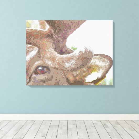 REINDEER CANVAS AFDRUK (Insitu (Houten vloer))