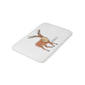 Reindeer cartoon illustration badmat (Gekanteld)