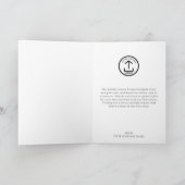 Reindeer Christmas Clients Customer Employees Feestdagen Kaart (Binnen)