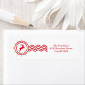 Reindeer Christmas  Etiket (Insitu)