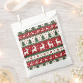 Reindeer Christmas Favor Bag Bedankzakje (Geknipt)