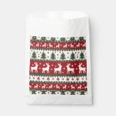 Reindeer Christmas Favor Bag Bedankzakje (Voorkant)