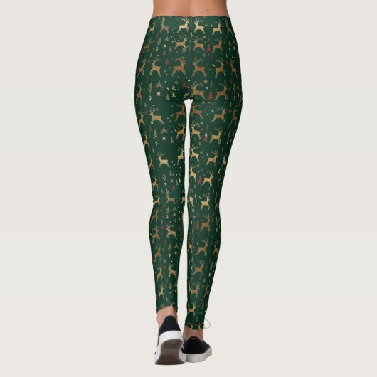 Reindeer Christmas Leggings (Achterkant)