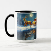 Reindeer Christmas Sleigh Holiday Mug Mok (Links)