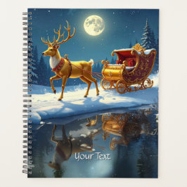 Reindeer Christmas Sleigh Holiday Planner