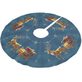 Reindeer Christmas Sleigh Tree Skirt Kerstboom Rok (Gekanteld)