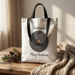 Reindeer christmas tote bags girly festive tote bag