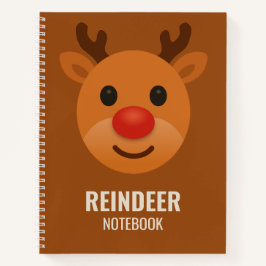 Reindeer College Ruled Notebook – Cute Christmas Notitieboek