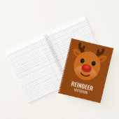 Reindeer College Ruled Notebook – Cute Christmas Notitieboek (Binnen)